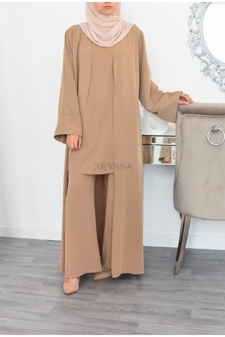 Ensemble kimono et pantalon modest fashion pas cher femme musulmane