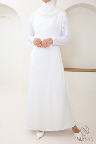 Unterkleid mit Satineffekt ideal zum Tragen für Kimono