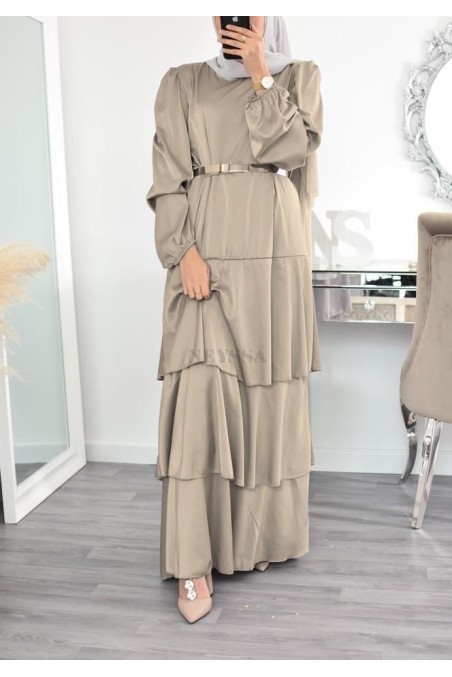 Superbe été boheme modest chic robe bohème musulmane hijab