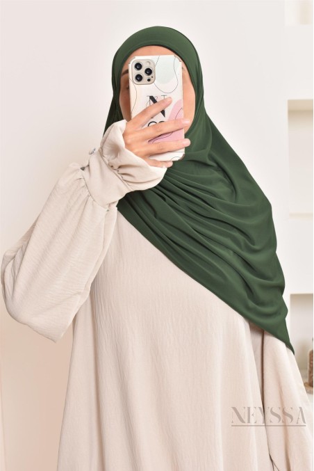 hijab à enfiler jersey premium, pratique et confortable, hijab pas cher