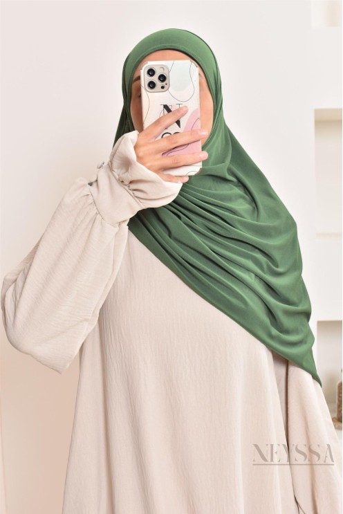 hijab à enfiler jersey premium, pratique et confortable, hijab pas cher