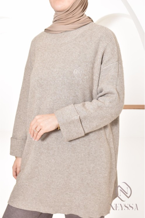 Modern 2-piece hijabi set, sweater with knit pants Neyssa