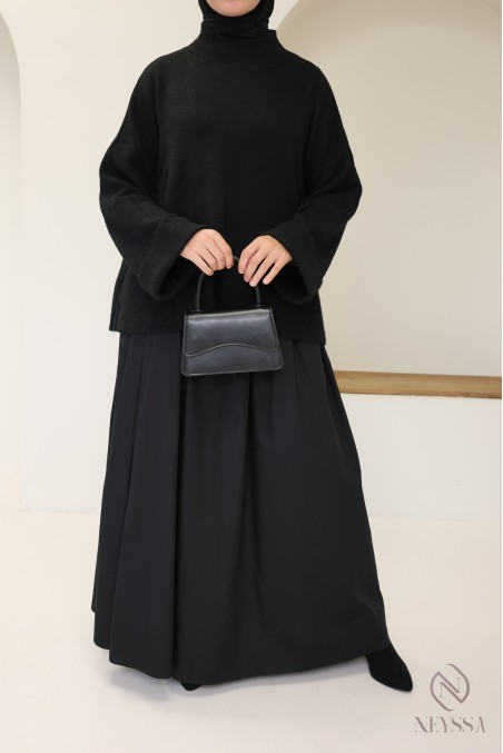 Pull en maille douce idéal pour l'hiver femme, manches revers