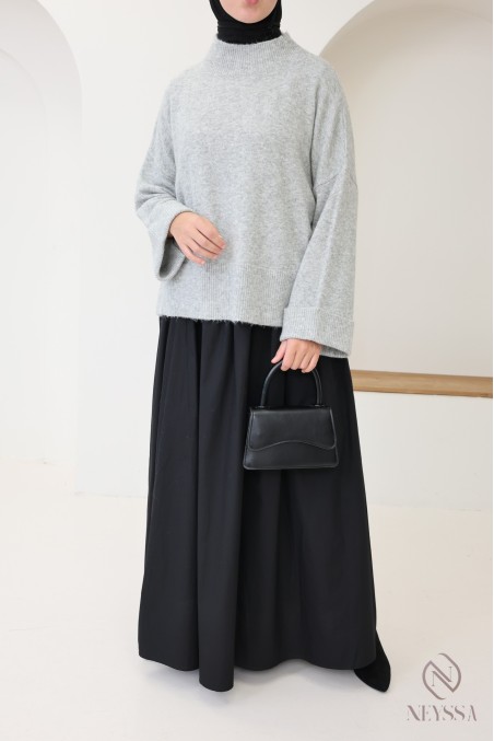 Weicher Strickpullover, ideal für den Winter, mit Umschlagärmeln