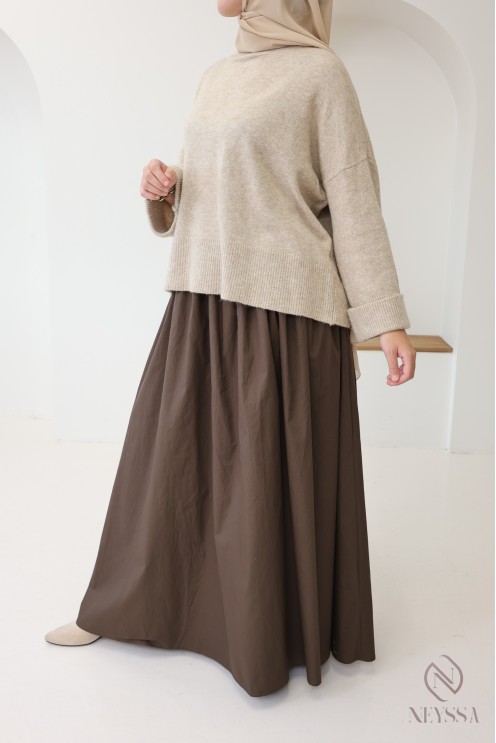 Weicher Strickpullover, ideal für den Winter, mit Umschlagärmeln