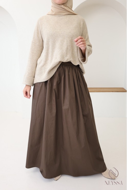 Pull en maille douce idéal pour l'hiver femme, manches revers