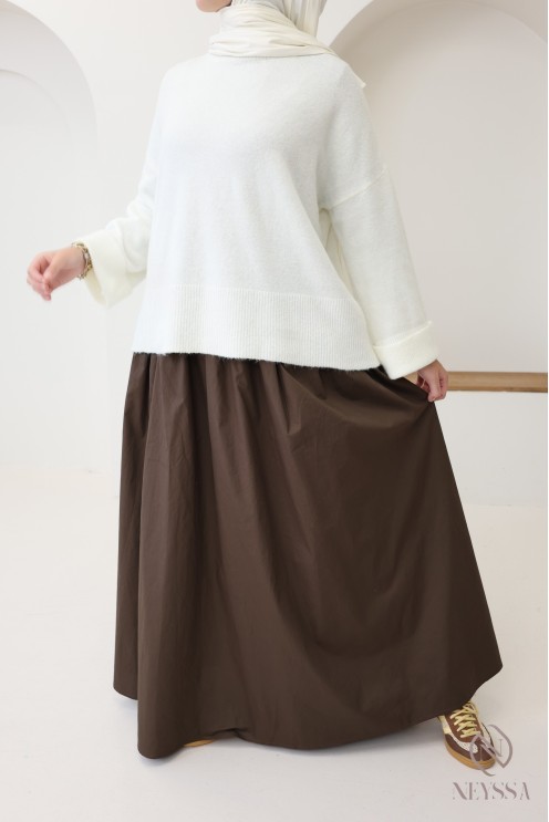 Weicher Strickpullover, ideal für den Winter, mit Umschlagärmeln