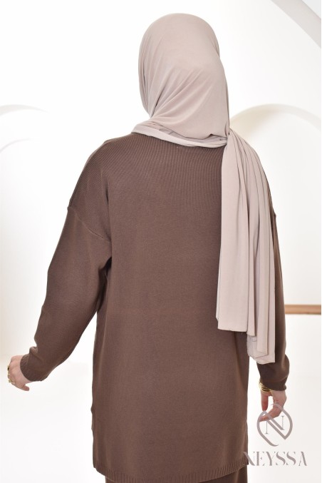 2-piece woven knit sweater and pants set, Neyssa Confection