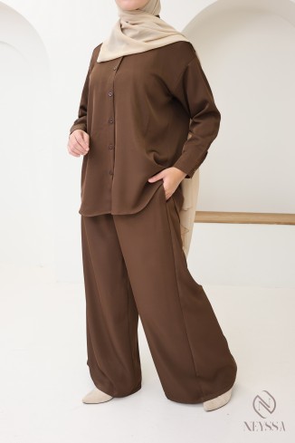 Pantalon ample style jupe-culotte fluide pour femme hijabi tendance 2