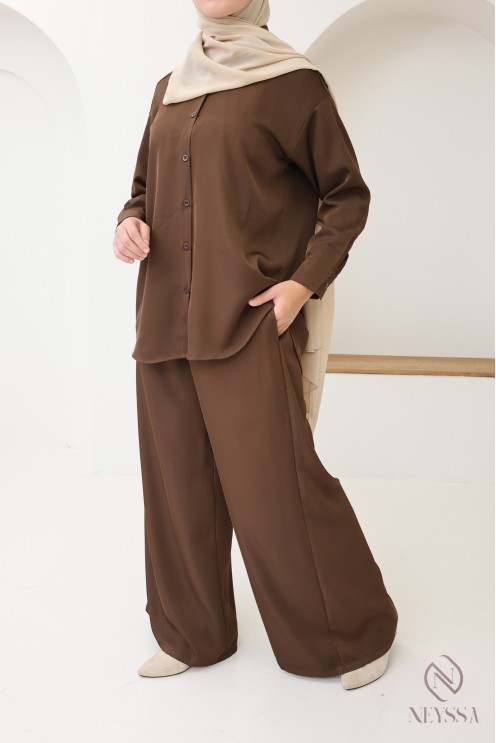 Loose-fitting, flowing culottes for trendy hijabi women