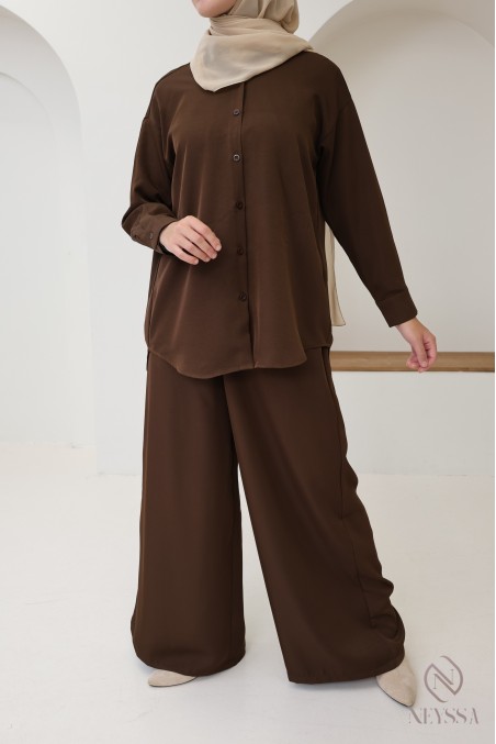 Loose-fitting, flowing culottes for trendy hijabi women