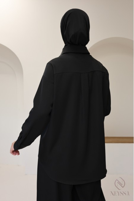 Weite Hose im fließenden Culotte-Stil für trendbewusste Hijabi-Frauen