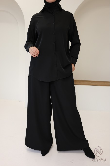 Loose-fitting, flowing culottes for trendy hijabi women