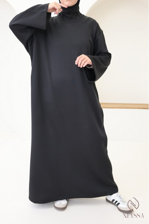 Langärmeliges, gefüttertes Kleid für Herbst/Winter