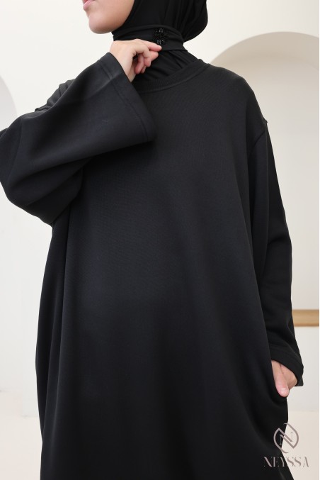 Langärmeliges, gefüttertes Kleid für Herbst/Winter