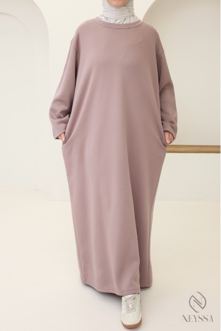 Langärmeliges, gefüttertes Kleid für Herbst/Winter