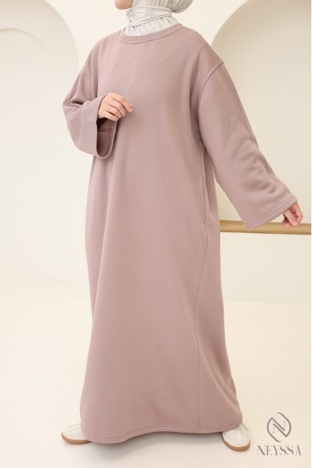 Langärmeliges, gefüttertes Kleid für Herbst/Winter