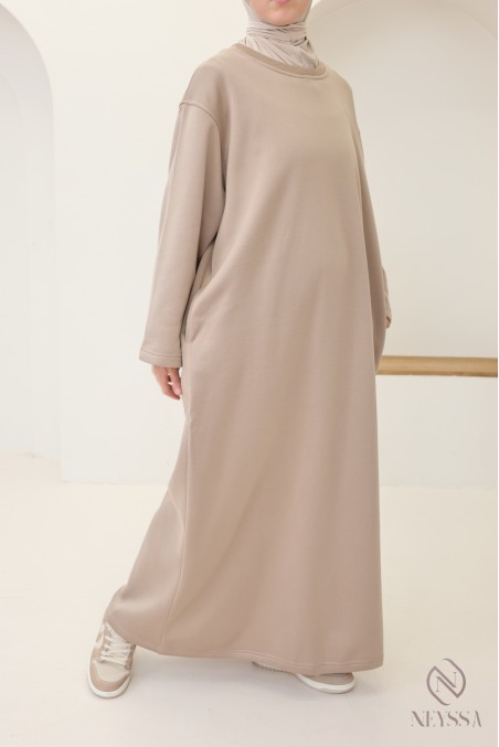 Langärmeliges, gefüttertes Kleid für Herbst/Winter