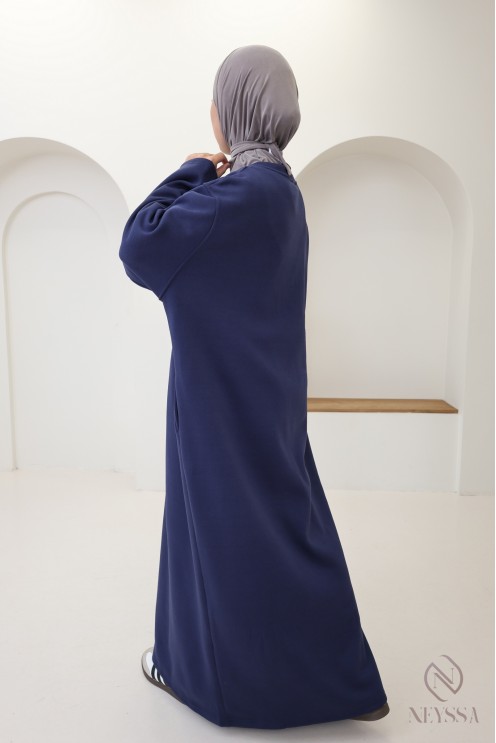 Langärmeliges, gefüttertes Kleid für Herbst/Winter