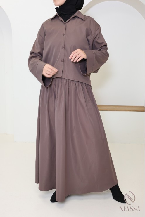 Jupe longue coupe ballon tendance pour femme hijabi