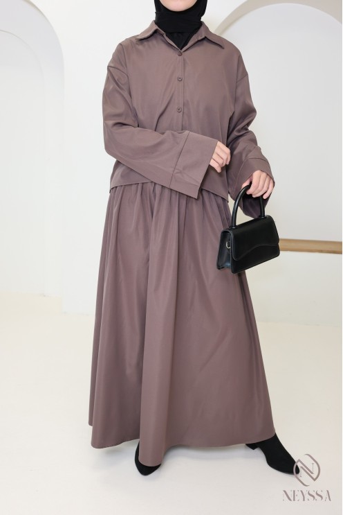 Jupe longue coupe ballon tendance pour femme hijabi