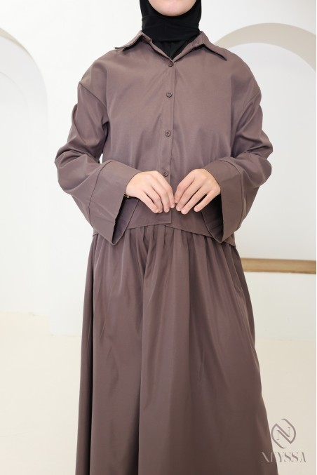 Jupe longue coupe ballon tendance pour femme hijabi