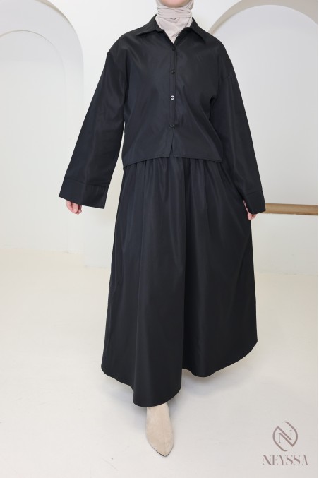 Jupe longue coupe ballon tendance pour femme hijabi