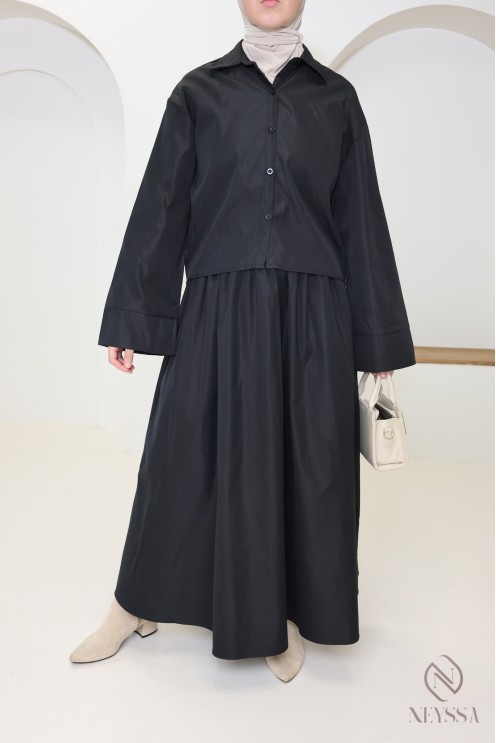 Chemise fluide courte tendance pour jupe, must have femme