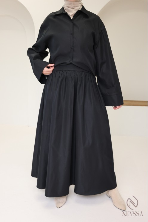 Chemise fluide courte tendance pour jupe, must have femme