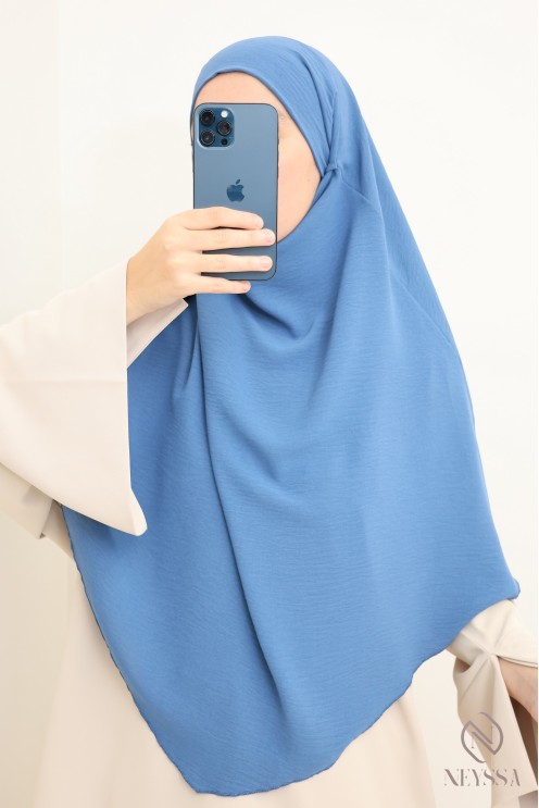 Long khimar 2 voiles  Jazz pour femme musulmane voilée
