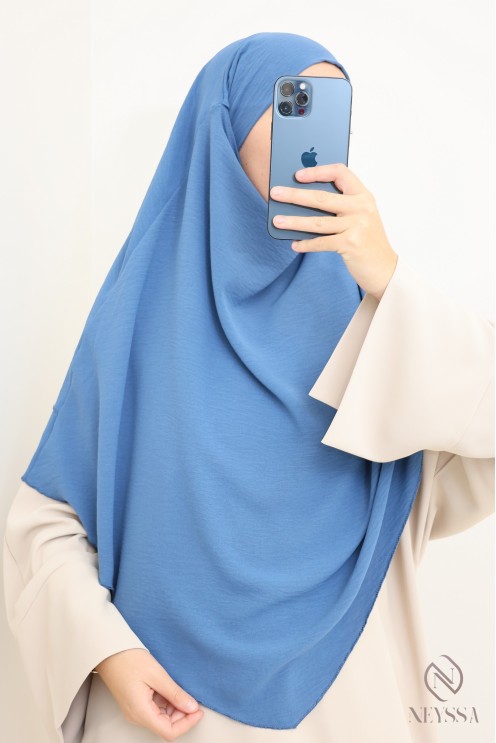 Long khimar 2 voiles  Jazz pour femme musulmane voilée