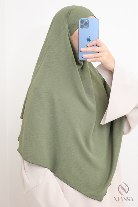 Long khimar 2 voiles  Jazz pour femme musulmane voilée