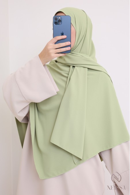 Khimar 2 en 1 option hijab en mousseline opaque pour femme musulmane