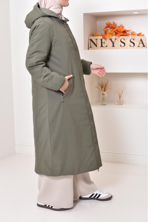 Langer Wendeparka, wasserabweisend ideal verschleierte Frauen Winter