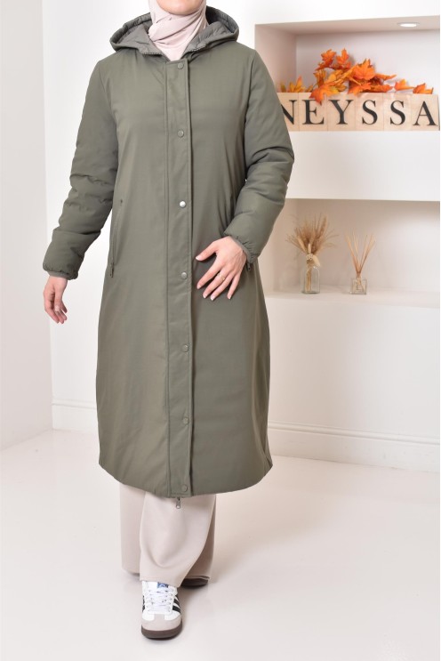 Langer Wendeparka, wasserabweisend ideal verschleierte Frauen Winter