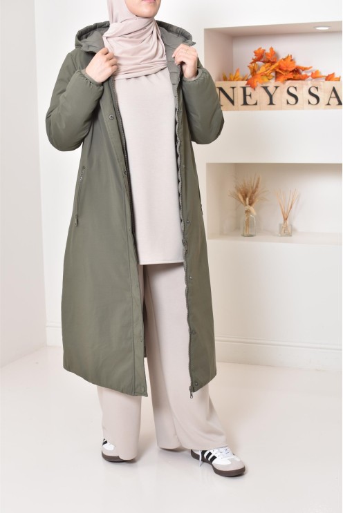 Langer Wendeparka, wasserabweisend ideal verschleierte Frauen Winter