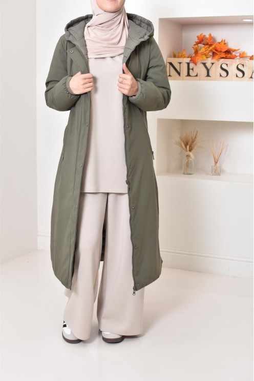 Langer Wendeparka, wasserabweisend ideal verschleierte Frauen Winter