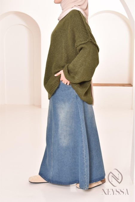 Bescheidener Oversize-Pullover für Damen aus Strick bey neyssa