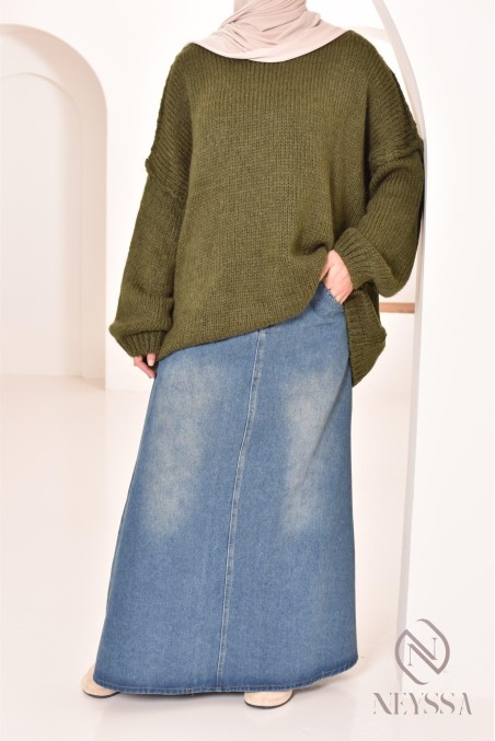 Bescheidener Oversize-Pullover für Damen aus Strick bey neyssa