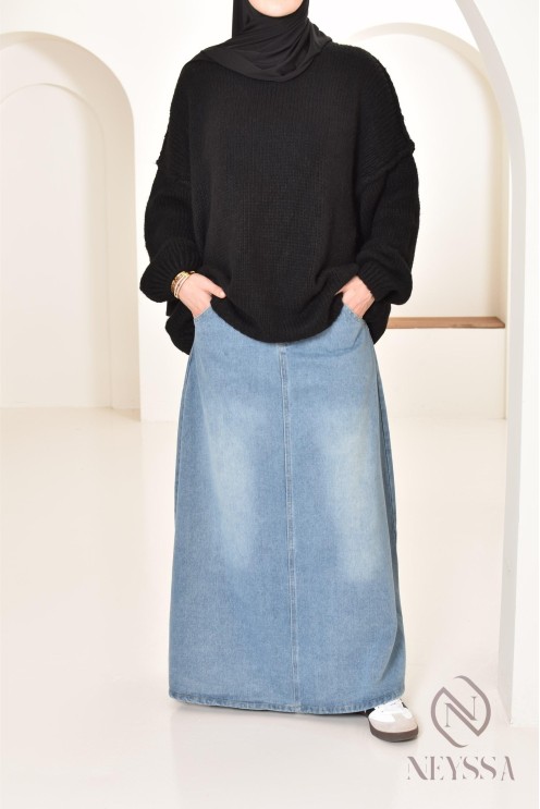 Bescheidener Oversize-Pullover für Damen aus Strick bey neyssa