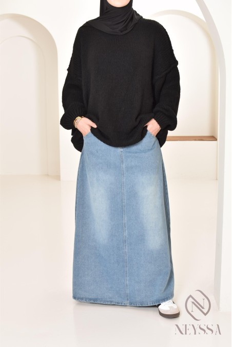 Bescheidener Oversize-Pullover für Damen aus Strick bey neyssa