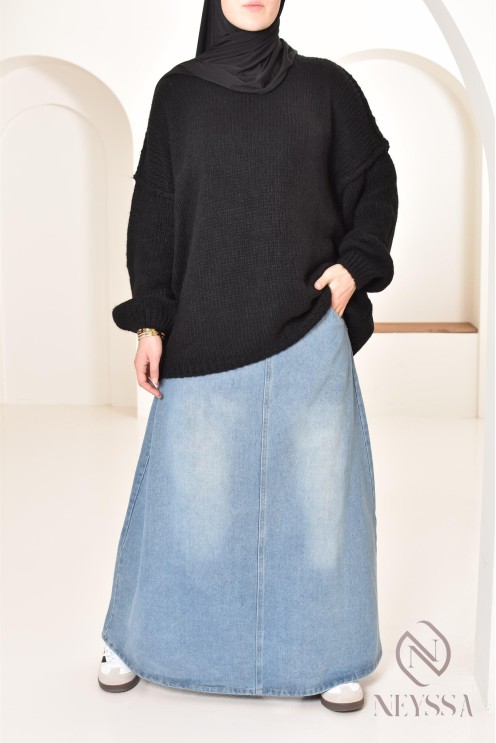 Bescheidener Oversize-Pullover für Damen aus Strick bey neyssa