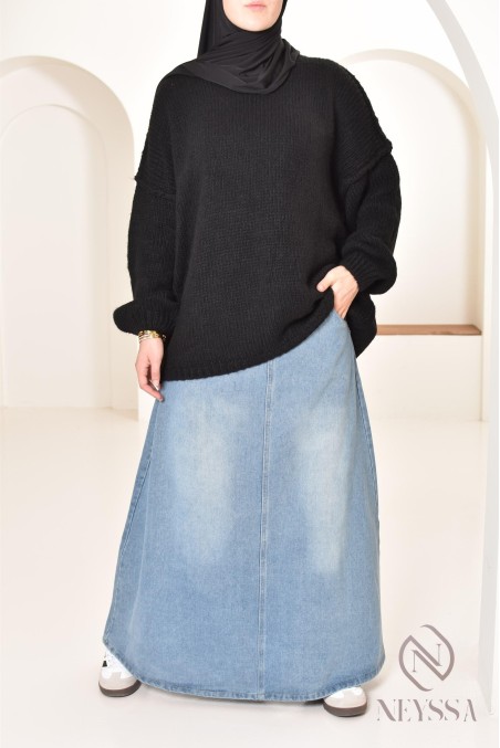 Bescheidener Oversize-Pullover für Damen aus Strick bey neyssa