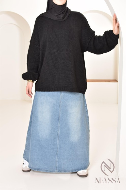 Bescheidener Oversize-Pullover für Damen aus Strick bey neyssa