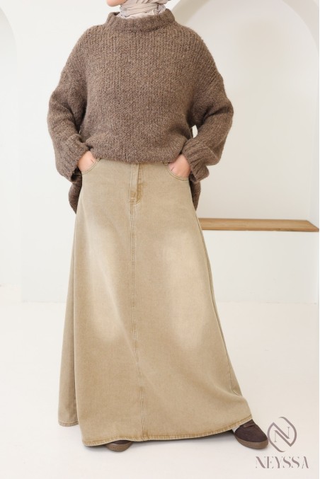 Oversize-Strickpullover aus Wollstoff, schön warm für den Winter