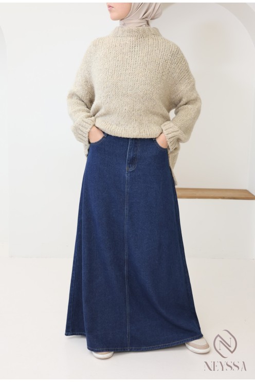Pull en maille oversize tissu laine, bien chaud pour l'hiver