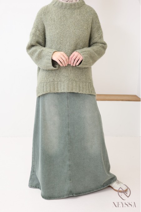 Oversize-Strickpullover aus Wollstoff, schön warm für den Winter