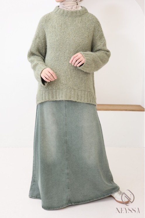 Oversize-Strickpullover aus Wollstoff, schön warm für den Winter