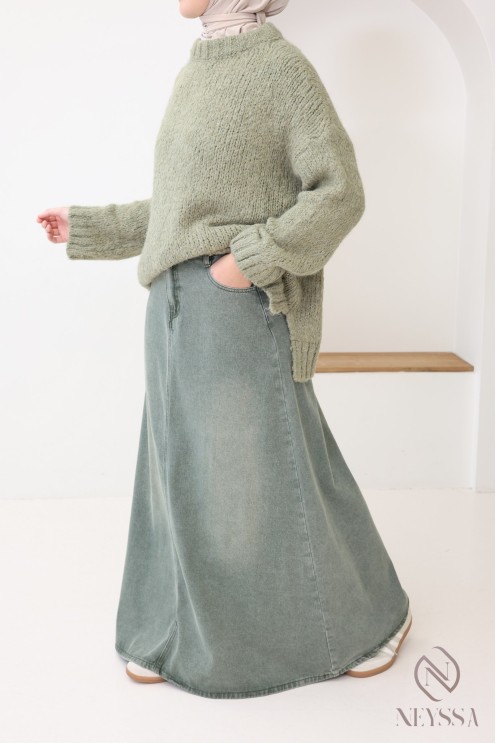 Oversize-Strickpullover aus Wollstoff, schön warm für den Winter