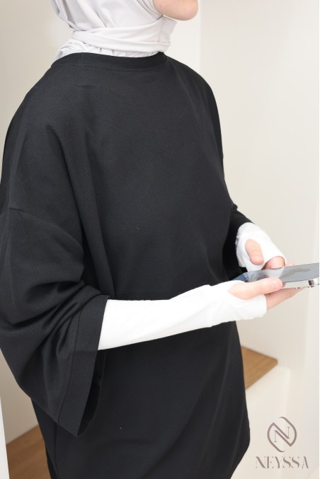 Lange fingerlose Stulpen aus Modal-Baumwolle für Hijab-Frauen